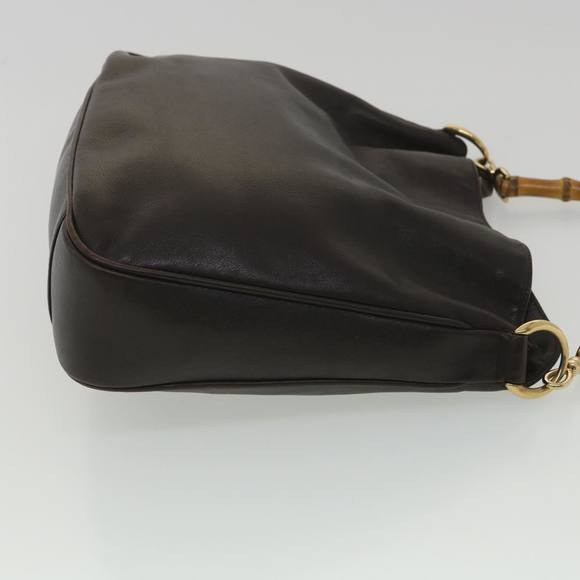 GUCCI Bamboo Hand Bag Leather 2way Brown 001.2058.1638.0 Auth yk6201B - Picture 3 of 16